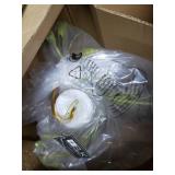 D Huarco Collection Chandelier Seashell Finish