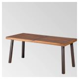 Sparta Acacia Wood Rectangle Dining Table by Christopher Knight Home - Brown- Retail:$262.49