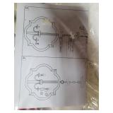 OYIPRO-Modern Rustic Four Lights Orb Geometric Chandelier - 21.65 Inch- Retail:$144.99