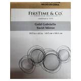 Firstime & Co Gold Gabrielle Swirl Mirror, 19.5 x 41