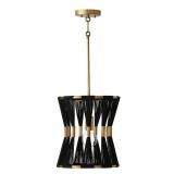 Bianca 12.25" 1-light Patinaed Brass/ Tapered String Pendant- Retail:$356.00