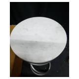 Glazebrooke Glam Spiral End Drink Table with Gold Base- Retail:$129.99