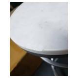 Glazebrooke Glam Spiral End Drink Table with Gold Base- Retail:$129.99