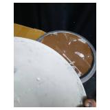 Glazebrooke Glam Spiral End Drink Table with Gold Base- Retail:$129.99