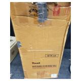 Glazebrooke Glam Spiral End Drink Table with Gold Base- Retail:$129.99