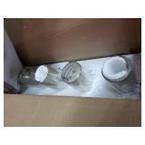 Desaki Faux Wood Grain/Matte Black 5-light Chandelier- Retail:$245.99