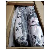 Ayana Print Parson Chair, Set of 2, Black Cowhide