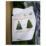 Veikous 6FT/7.5FT Pre-lit Christmas Tree Snow Flocked/Artificial with Lights and Metal Stand- Retail:$139.99