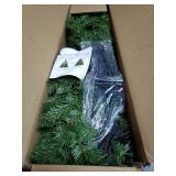 Veikous 6FT/7.5FT Pre-lit Christmas Tree Snow Flocked/Artificial with Lights and Metal Stand- Retail:$139.99