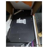 Waylowe Black Metal Open 2-shelf Rolling Bar Cart - 28"W x 14"D x 32"H- Retail:$154.21