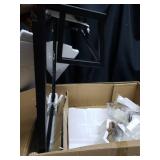 Kate and Laurel Jackson Rustic Black Metal Organizer Mirror With Shelf - 22x29- Retail:$172.99