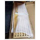 mDesign Bamboo Freestanding Laundry Hamper Basket Table