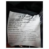 Ultcover Waterproof 600D Polyester Sqaure Hot Tub Cover 85x85x20" Black