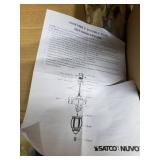 3 Light - 20 in. Hanging Lantern - Clear Beveled Glass