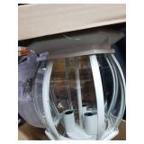 3 Light - 20 in. Hanging Lantern - Clear Beveled Glass