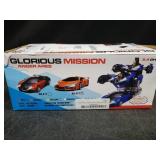 Glorious Mission Anger Ares Transform Police Car Robot