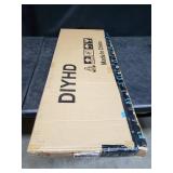 DIYHD 3 Layer Ceiling Mount Black Flat Pipe Shelf Bracket No Wooden Box