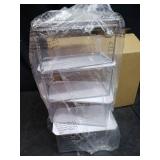 mDesign Plastic Kitchen Food Storage Bin with Handles, Lid, 4 Pack