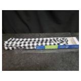 Achim Cordless Buffalo Check Roman Window Shade 27X64 - Black/White