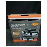 Solar 3 Heads Motion Sensor Security Lights 2pcs