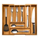 Bellemain 100% Pure Bamboo Expandable, Utensil - Cutlery and Utility Drawer Or..