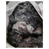 XeGe Plush Shaggy Duvet Cover Set King, Black