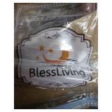 Blessliving 3 Piece Marble Comforter Set with Pillow Shams Blue Gold Marble Bedding Set with 3D Printed Designs Reversible Comforter Full/Queen Size