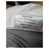 Oubonun Premium Adjustable Loft Quilted Body Pillows - Firm and Fluffy Pillow - Quality Plush Pillow - Down Alternative Pillow - Head Support Pillow - 21"x54".