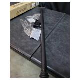 Vimayta Curtain Rod With Hooks 36-72" Matte Black