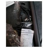 Vimayta Curtain Rod With Hooks 36-72" Matte Black