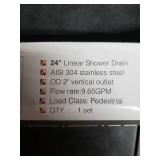 Neodrain 24" Linear Shower Drain, Chrome