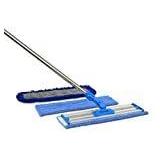 18" Professional Microfiber Mop | Stainless Steel Handle | Premium Mop Pads + 2 FREE Microfiber Cloths