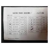 4 Piece Kayak Rack, Black