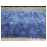 Bath Rug, Plush, Blue, 24"x42"