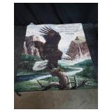 Charlotte Home Furnishings WW-7714-10771 Freedom With Verse Fine Art Tapestry, Brown
