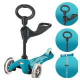 Micro Kickboard Mini 3-in-1 Deluxe 3-stage Ride-on Scooter Toddler Aqua