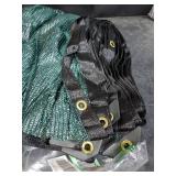 Harvest 70% Green Shade Cloth with Grommets , Premium Heavy Duty Mesh Tarp (12ft X 10ft)