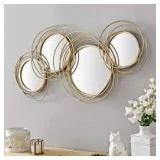 Firstime & Co Gold Gabrielle Swirl Mirror, 19.5 x 41