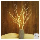 Twinkle Star Lighted White Birch Branches, 100 LED, 32 Inch