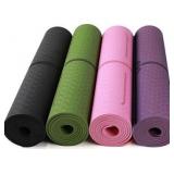 Non Slip TPE Yoga Mat Green 183x61cm