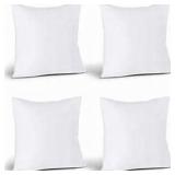 Utopia Bedding Super Soft 18x18 Pillow Inserts, Pack Of 4