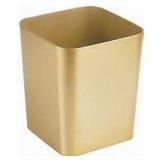 MDesigns Small 10 Inch Gold Trash Can