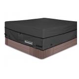 Ultcover Waterproof 600D Polyester Sqaure Hot Tub Cover 85x85x20" Black