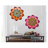 Yeahome Decorative Metal Flowers, Set Of 2