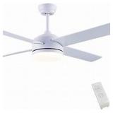 CJOY Ceiling Fan with Lights, 52 inch with 4 Reversible Blades