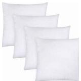 Utopia Bedding Supersoft 18"x18" Pillow Inserts, Pack of 4