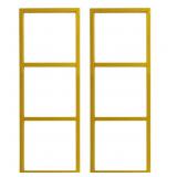 DIYHD 3 Layer Ceiling Mount Black Flat Pipe Shelf Bracket No Wooden Box