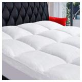 Coonp Mattress Topper Queen, White