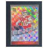2019 Panini Donruss Patrick Mahomes II Dominators Mosaic Holo Foil Insert
