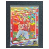 2020 Panini Donruss Travis Kelce Dominators Mosaic Silver Foil Parallel
